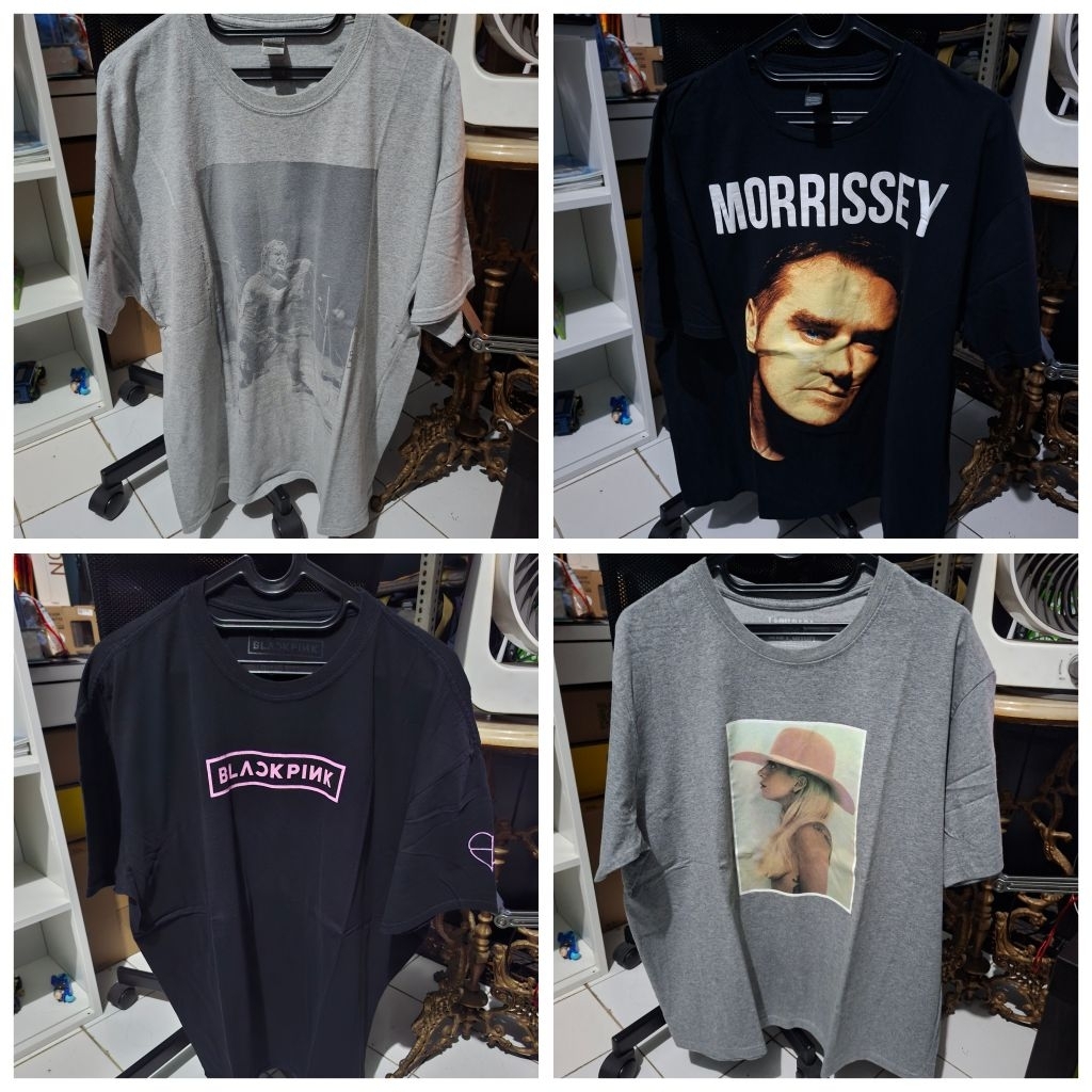Tshirt Kaos Band Merch Band Nine Inch Nails Morrissey Blackpink Lady Gaga Original