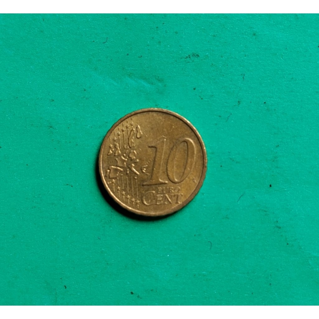 Koin 10 Euro Cent Jerman Tahun 2002 - Seri Brandenburg Gate - Item Koleksi