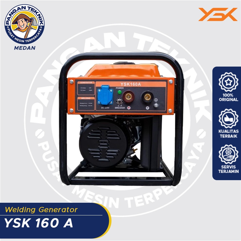 GASOLINE GENERATOR WELDING MACHINE YSK 160 A| MESIN LAS GENERATOR 160A
