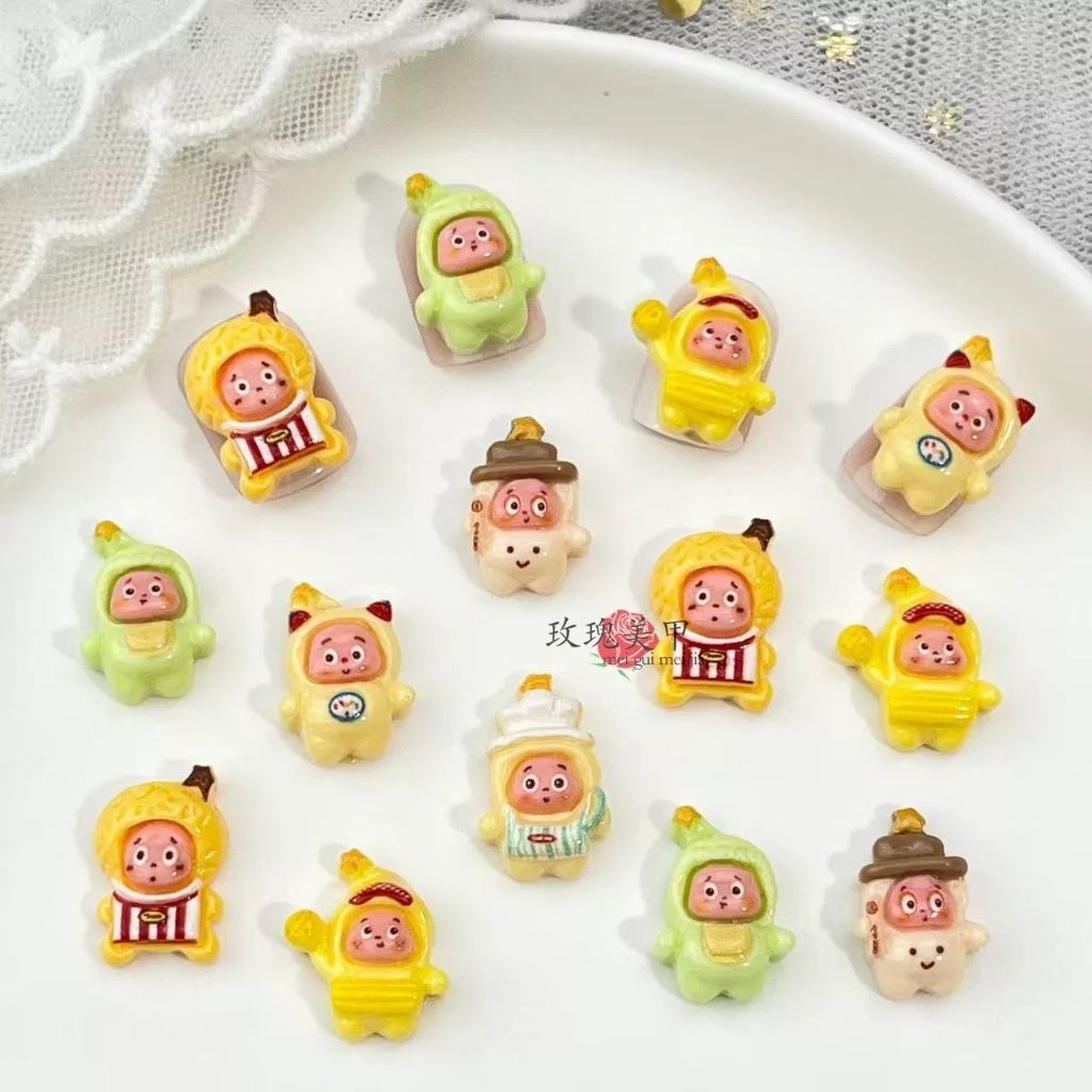grosir clay resin diy karakter lucu mote clay resin diy inpor 500pcs
