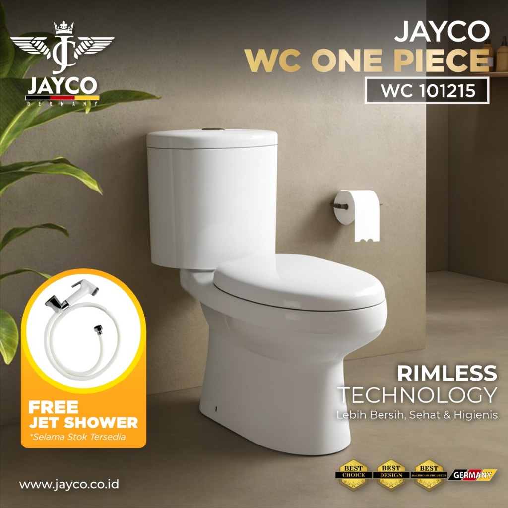 Jayco Closet / Kloset Duduk Rimless As 50 Soft Closing