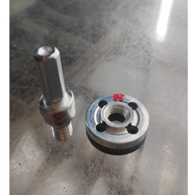 Adaptor as Bor Mata Gerinda, Flange Pengunci Mata Gerinda, Kunci Mesin Gerinda