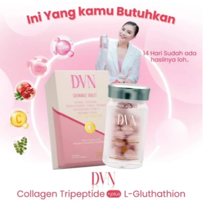 Ready Permen Collagen Pemutih Kulit 100% ORI DVN