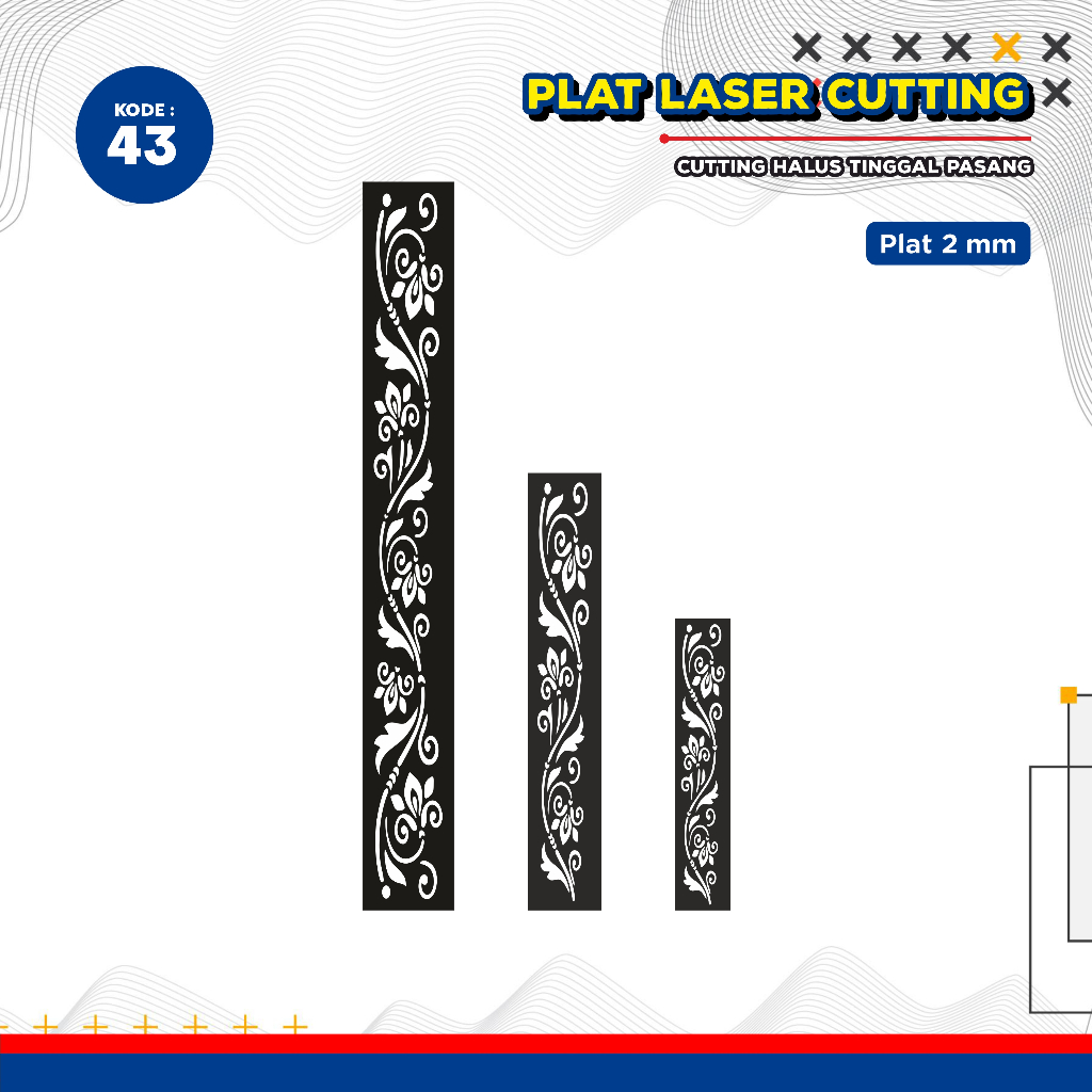 Laser Plat Pagar, Ornamen Pagar, Krawangan, Plat Cnc, Plat Cutting, Pagar Krawangan, Cutting CNC, La