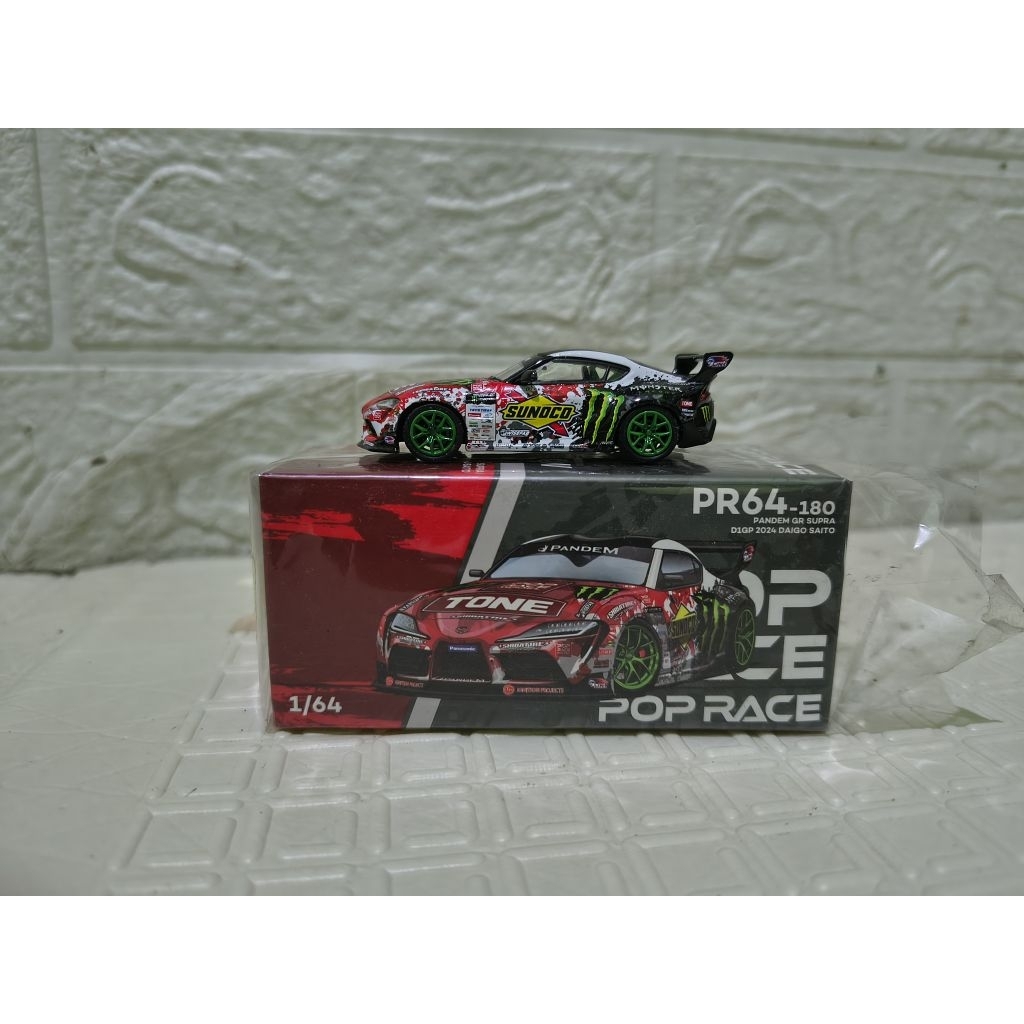 pop race pandem gr supra 1:64 diecast
