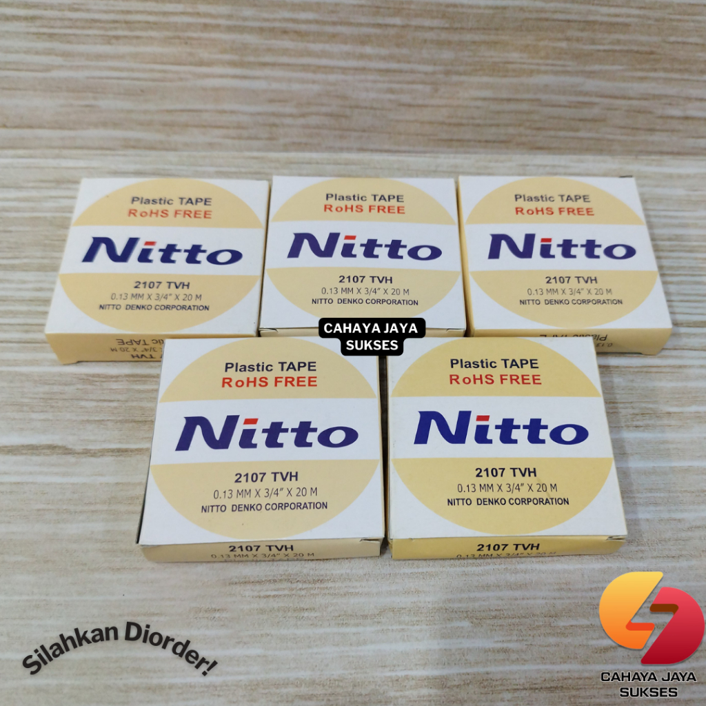 Isolasi Listrik Nitto / Isolasi Warna Nitto / Isolasi Listrik Warna Nitto (5 Warna)