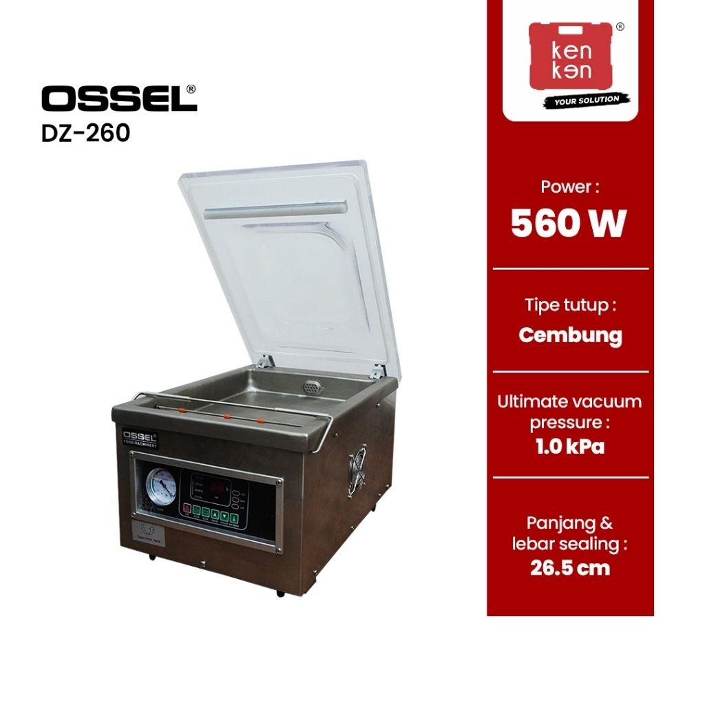 Ossel - Internal Vacuum Sealer Vakum Sealer Makanan DZ-260 Ossel