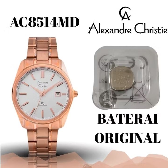 BATERAI JAM ALEXANDRE CHRISTIE ORIGINAL AC8514MD