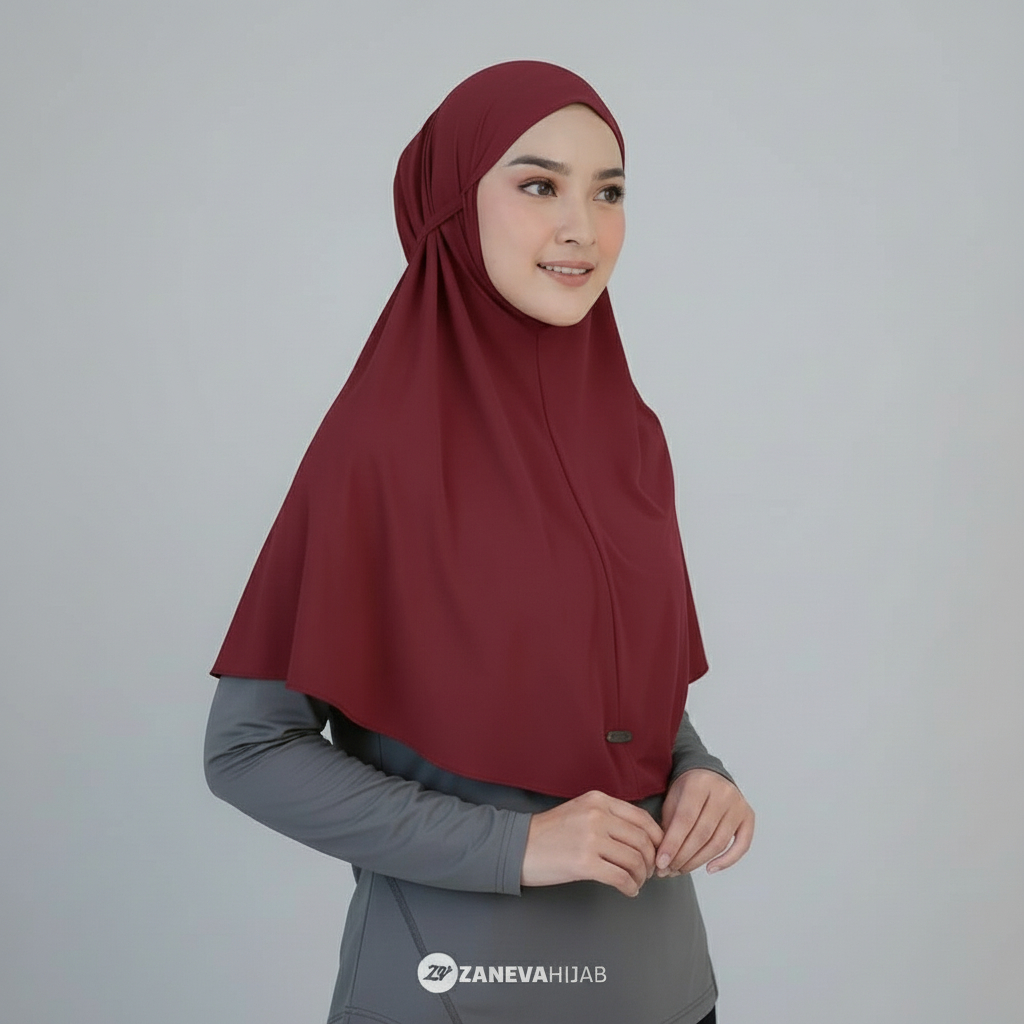 (CUCI GUDANG) ZANEVA HIJAB - Bergo Basic Jersey Classic / Daily Bergo Zaneva Elegan & Simpel