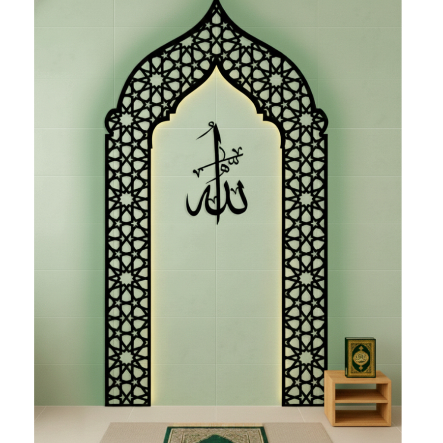 ukiran mihrab muhsola minimalis aesthetic