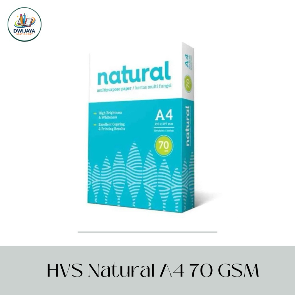 Kertas HVS A4 Natural 70 gsm (1 Rim)