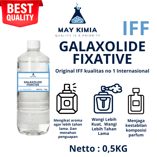 Galaxolide Fixative / Fixative Penguat Aroma Parfum 3x lebih tahan lama / Fixative Pengawet / Fixati