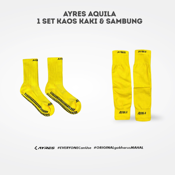 AYRES 1 Set Paket kaos Kaki Pendek Aquila Dan Sambung Aquila Kaos kaki Sambungan Ayres Aquila Origin
