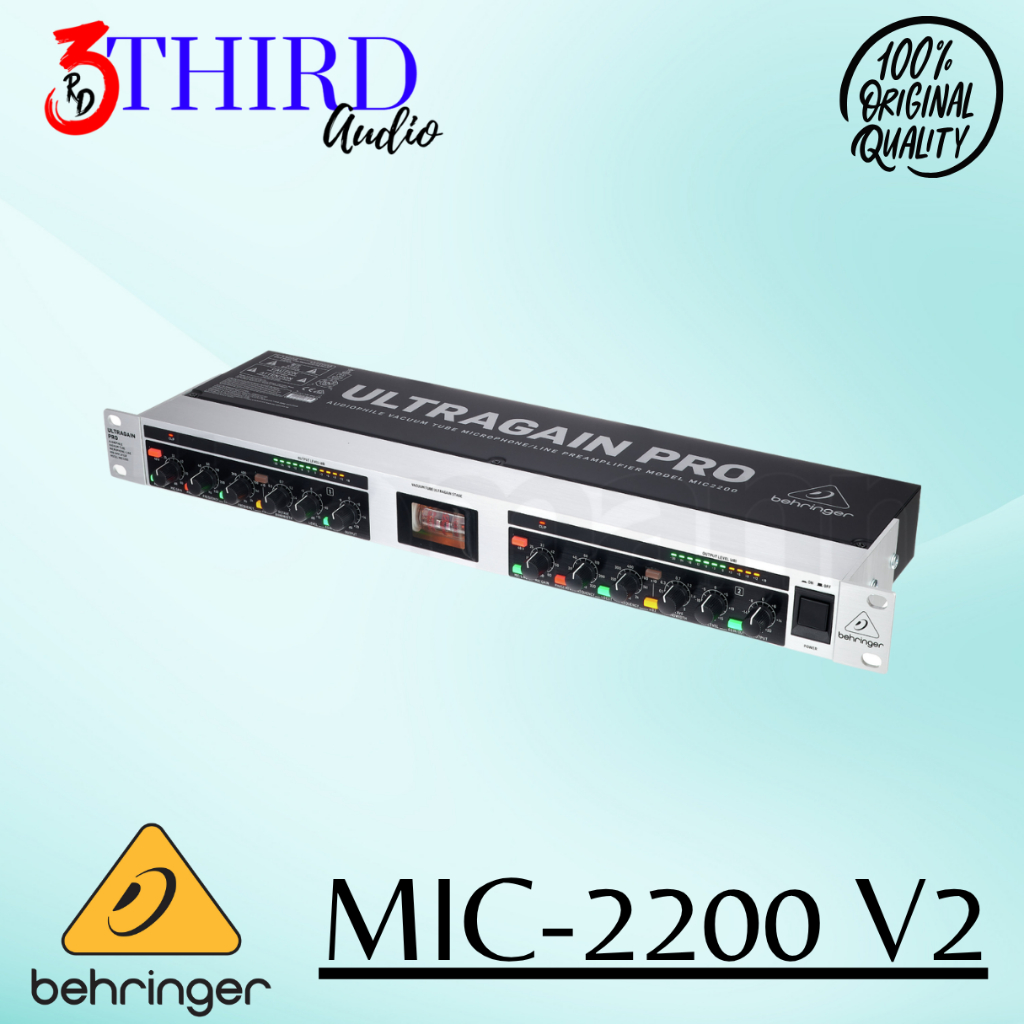 Behringer MIC2200 Audiophile Vacuum Tube Microphone/Line Preamplifier MIC-2200 V2