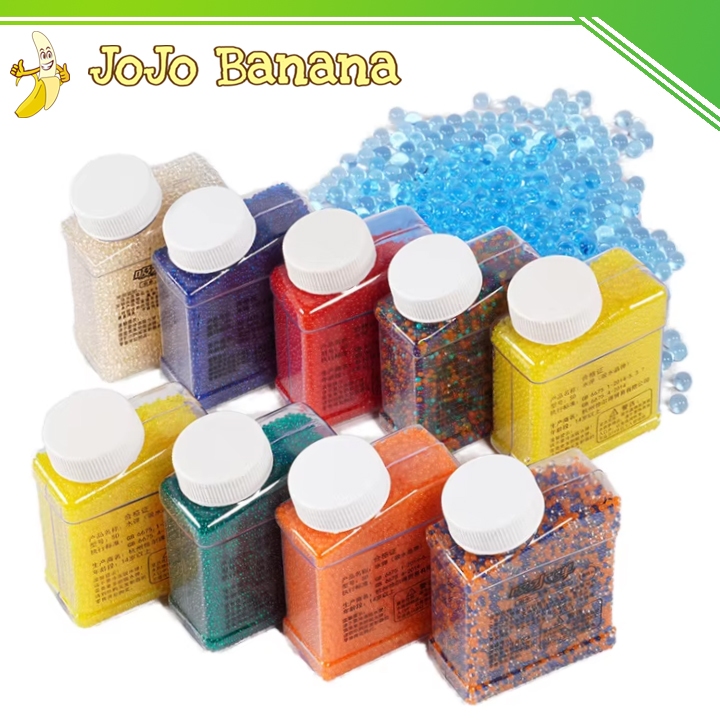 BB WGG 7-8mm Harder Milky White Glow in The Dark Kemasan Botol - BB Wgg Wgb - Water Gel Ball 8mm Har