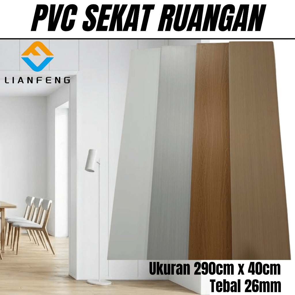 PVC Sekat ruangan 290 x 40cm Partisi Pembatas Ruangan Partisi Ruangan PVC Penyekat Kamar Praktis