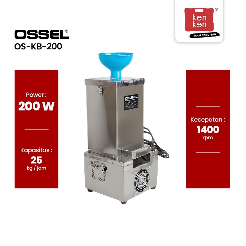 Ossel - Mesin Kupas Bawang Putih 25 Kg Pengupas Bawang Putih Listrik OS-KB-200