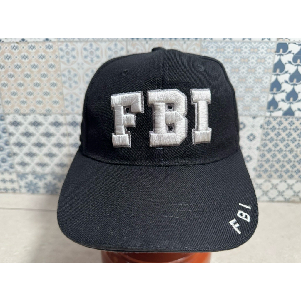 Topi Second Brand Branded FBI USA Tag Putih