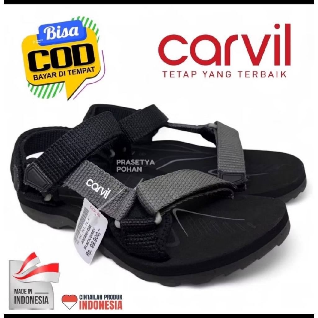 Sendal Gunung Carvil pria||terbaru & 100% Original