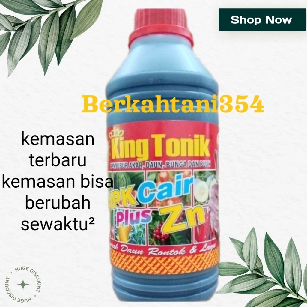 Pupuk npk cair npk plus king tonik 1liter kingtonik pupuk pertumbuhan npk cair liter NPK PLUS 1LITER