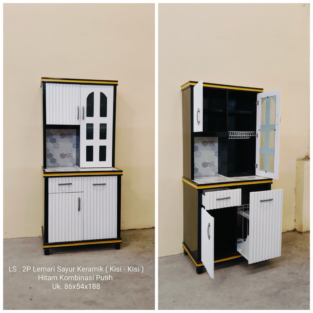 RAK PIRING PINTU 2/LEMARI SAYUR/LEMARI DAPUR/LEMARI PIRING MINIMALIS