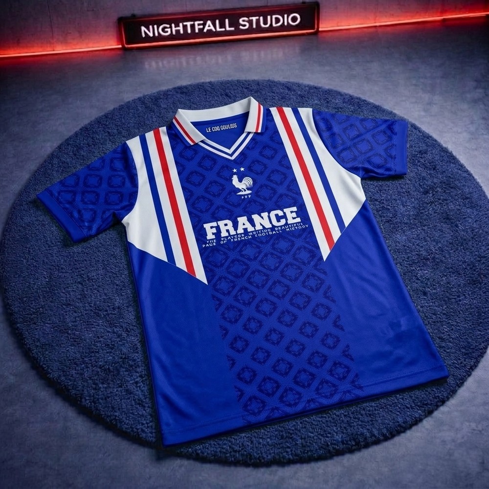 NIGHTFALL STUDIO  Jersey Vintage France / Jersey Retro France / Kaos Prancis / Baju Prancis / Jersey