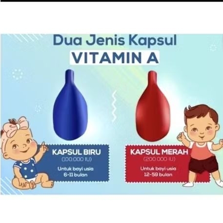 VITAMIN A POSYANDU KAPSUL MERAH/VITAMIN A 200.000 IU PER PCS