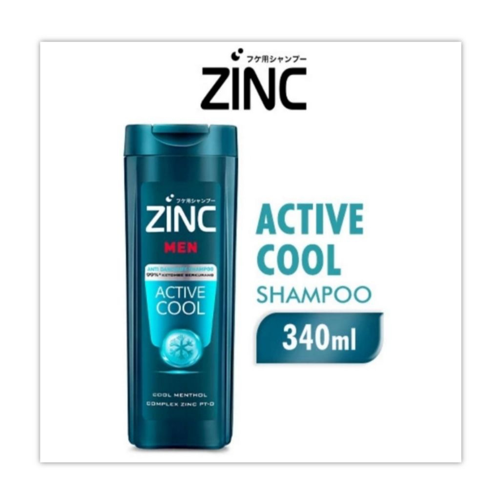 Zinc Men Active Cool 340 ml Shampoo