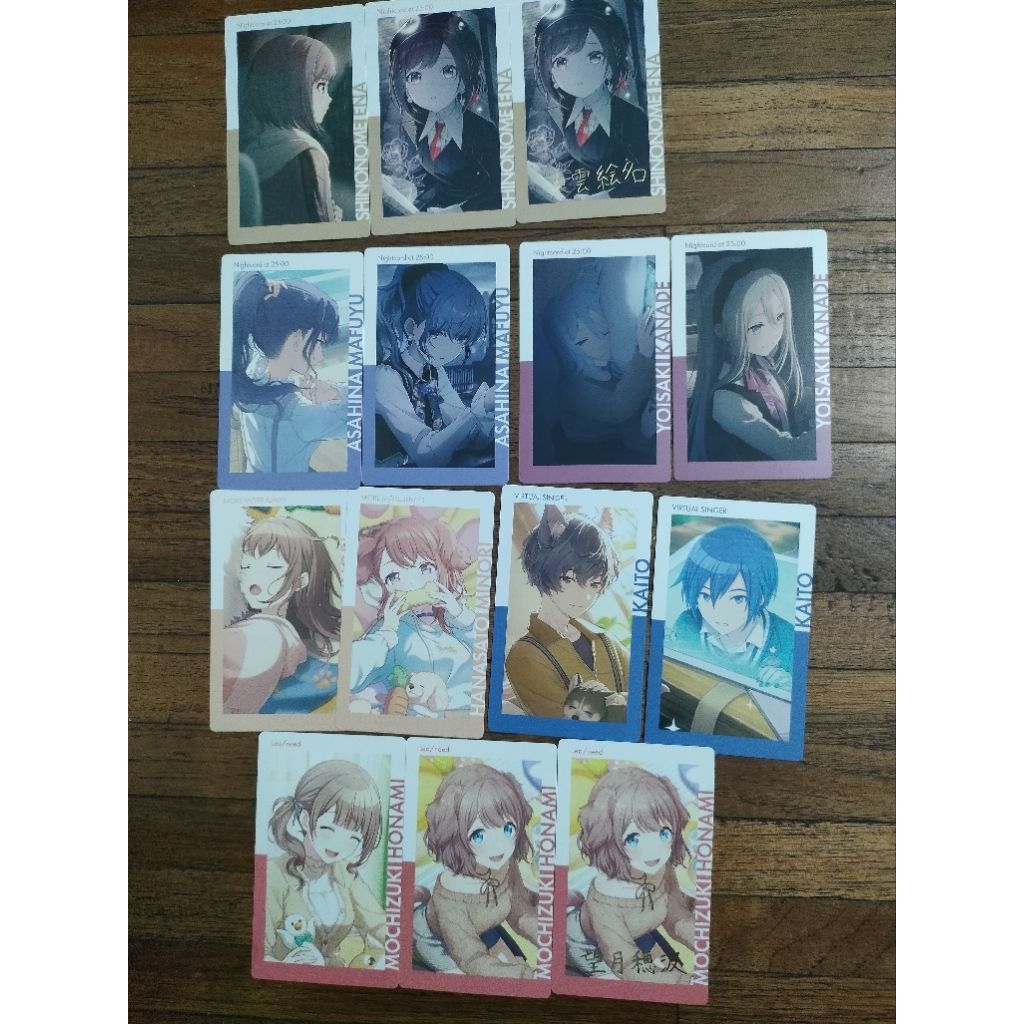 Project Sekai epick card, Foil, Benefit Rui Len Ena Mafuyu Kanade Honami Kaito Akito Haruka Toya Min
