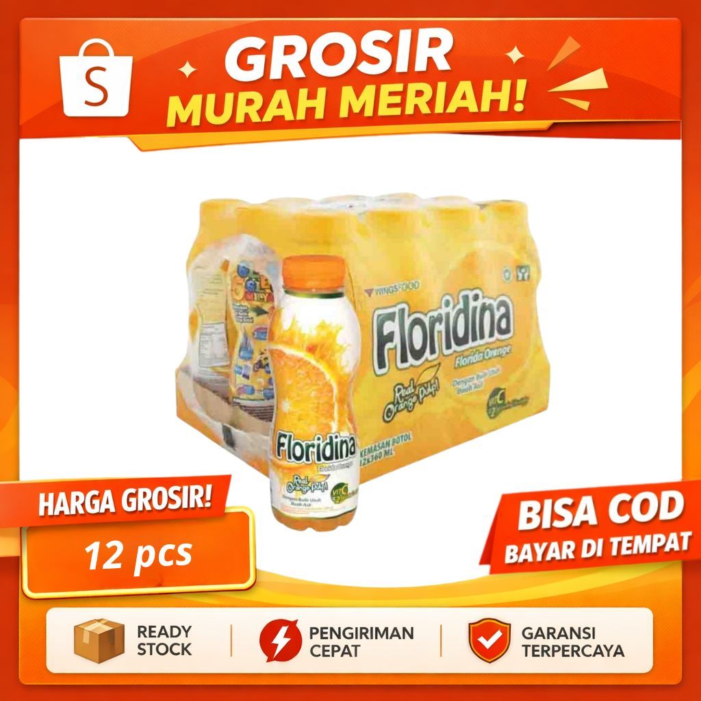 Floridina Orange 350 ML 1 Krat (12 Botol) / Floridina 1 Dus