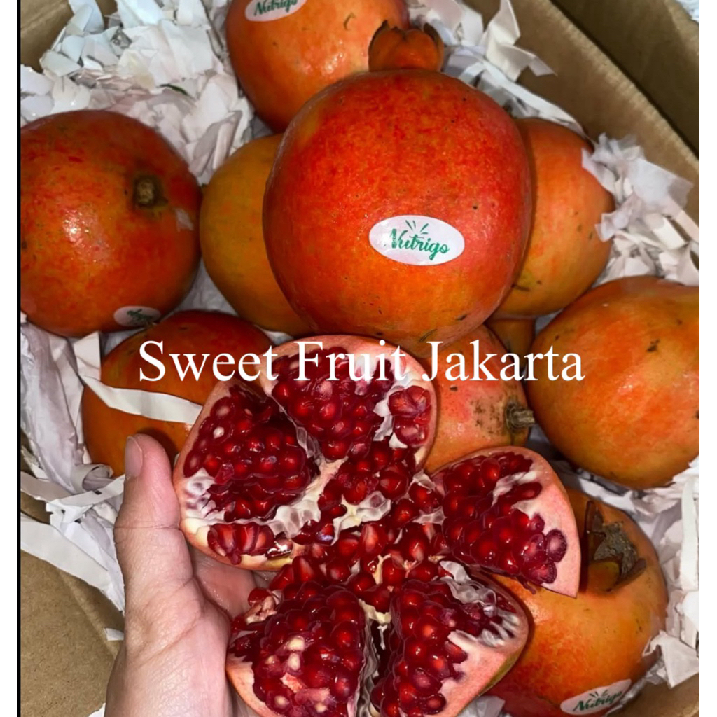 Buah Delima India Manis Fresh 1kg / Buah Delima India Manis