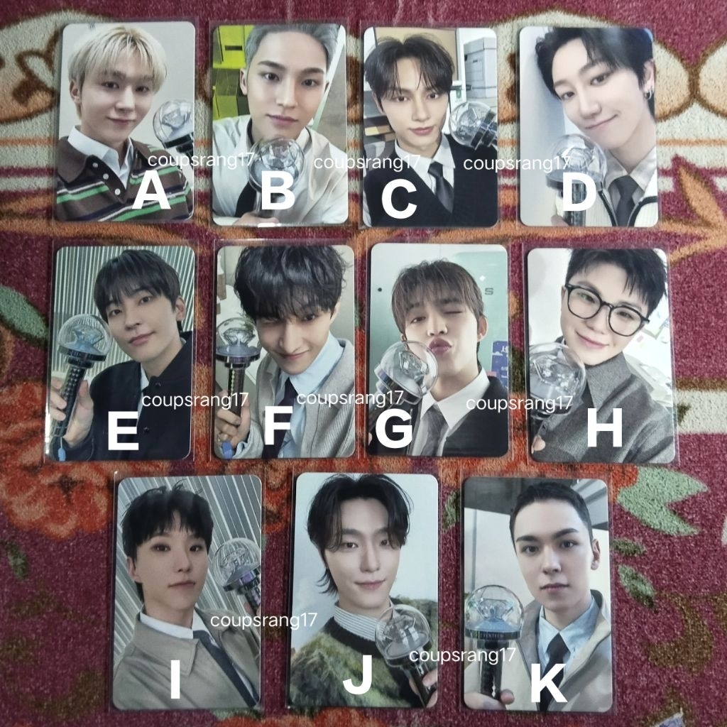 PHOTOCARD OFFICIAL SEVENTEEN CARZONE SEUNGKWAN MINGYU JUN THE8 WONWOO DK DOKYEOM SCOUPS WOOZI HOSHI 