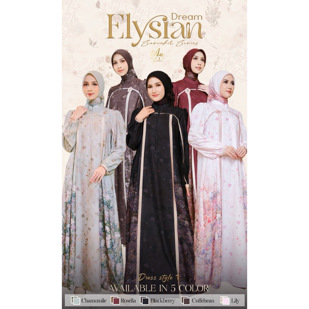 ELYSIAN DRESS BY ADEN SIGNATURE/SARIMBIT ADEN HIJAB 2026