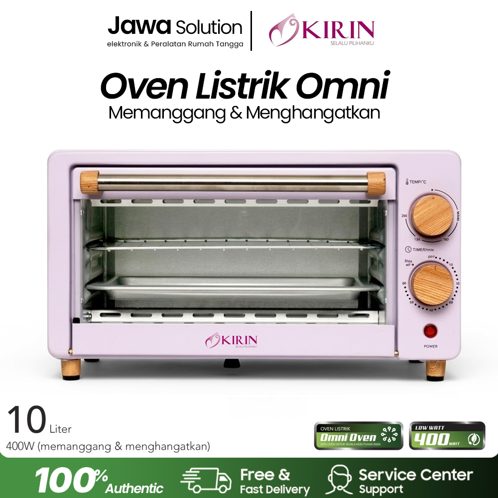 OVEN KIRIN + MICROWAVE KIRIN KBO-100 Oven Toaster 10 Liter Low Watt