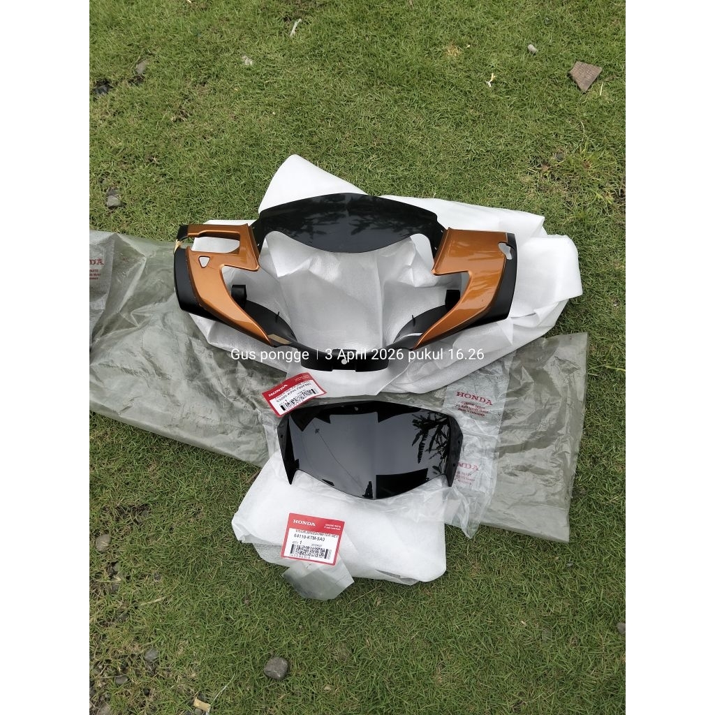 Cover Batok Depan Supra x 125 lama Orange oren original ahm