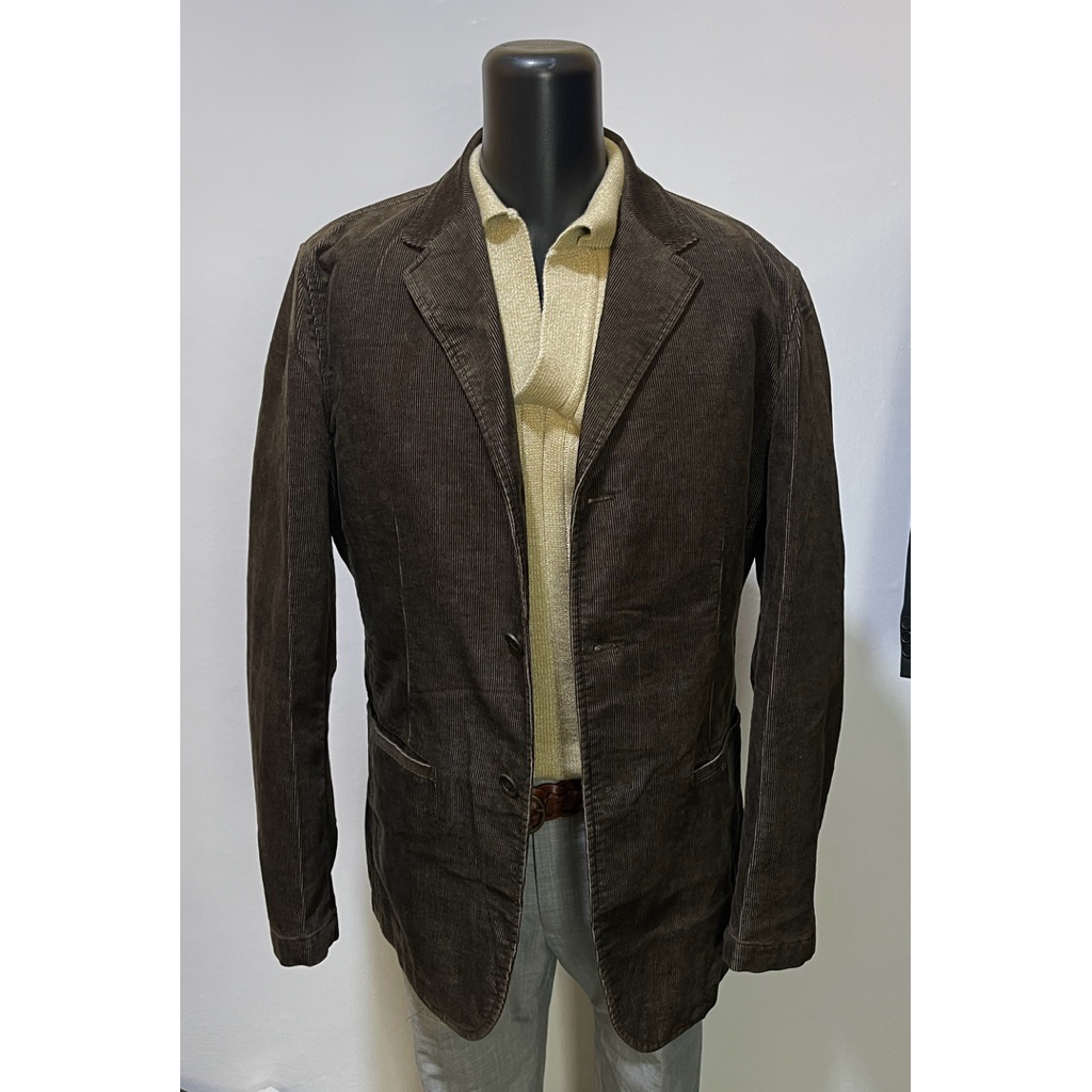 g2000 corduray blazer dark brown jas casual L