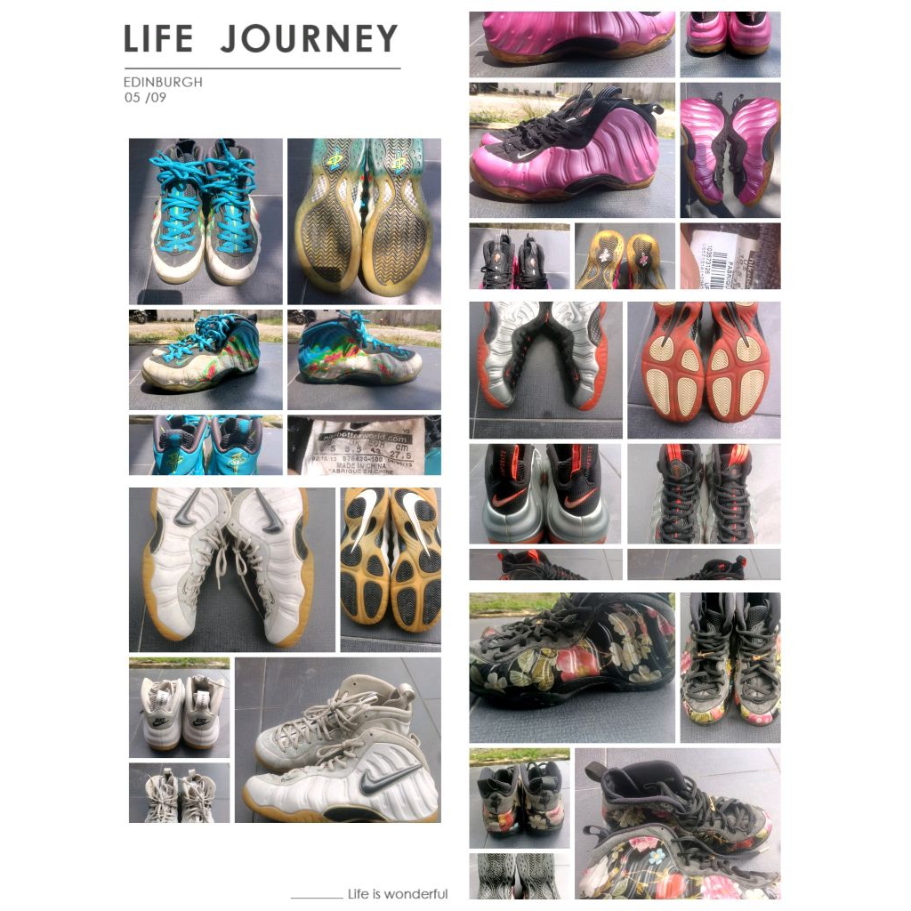Sepatu Basket Nike Foamposite Limited Edition (Floral/Weatherman/Pearl Pink/Pro All Star/Pro Crimson
