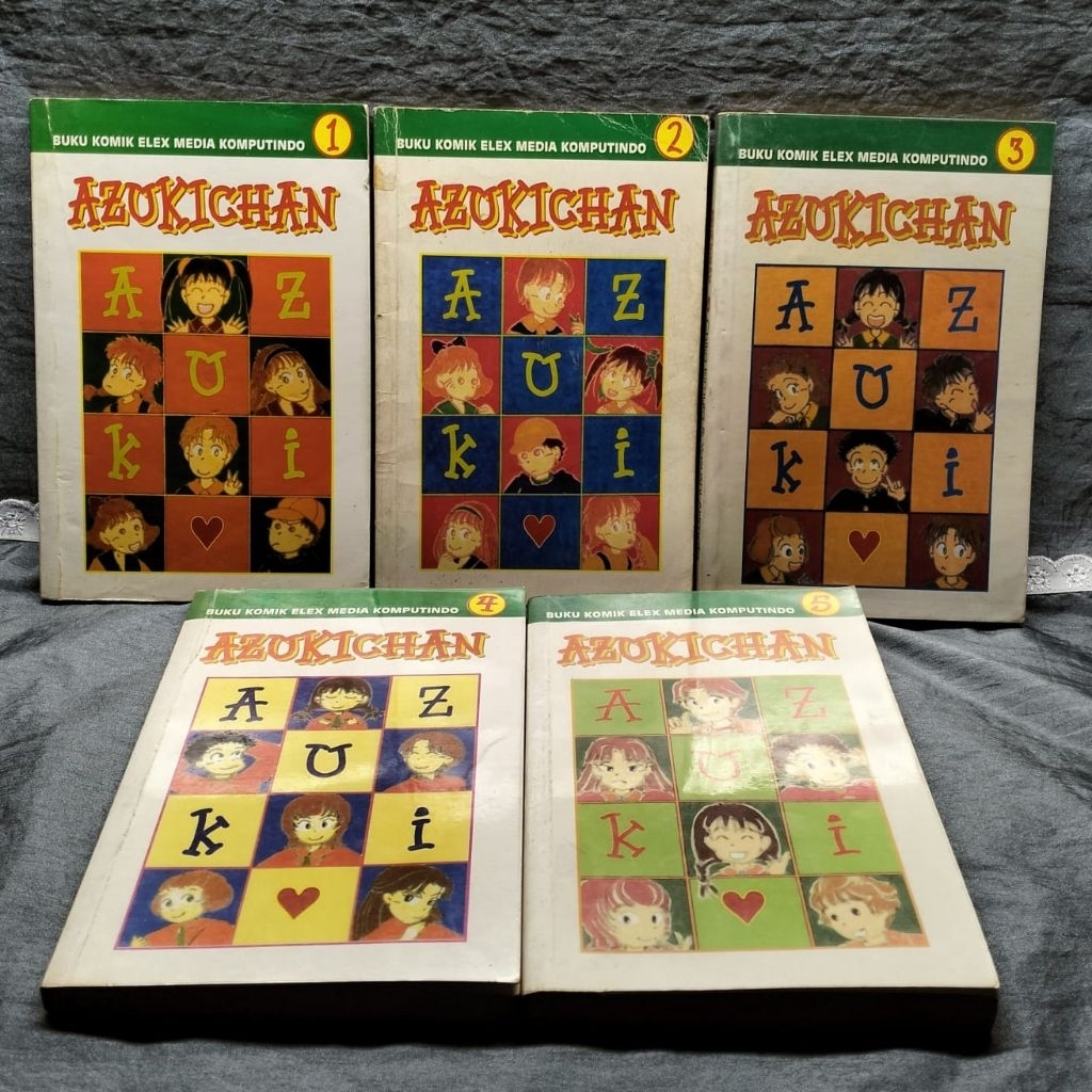 KOMIK BUKU FISIK AZUKI CHAN VOL 1-5 TAMAT INDONESIA FULLSET LENGKAP