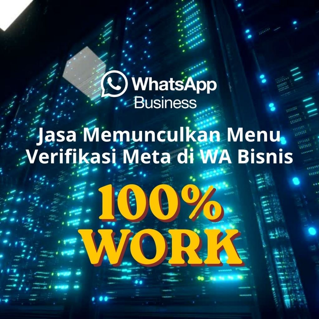 Jasa Setup - Verifikasi Meta WhatsApp Business -  Aktifkan Menu Verifikasi
