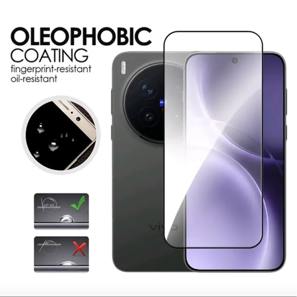 Premium Tempered Glass For Vivo X300/X300 Pro/X300 Ultra Full Cover Screen Protector