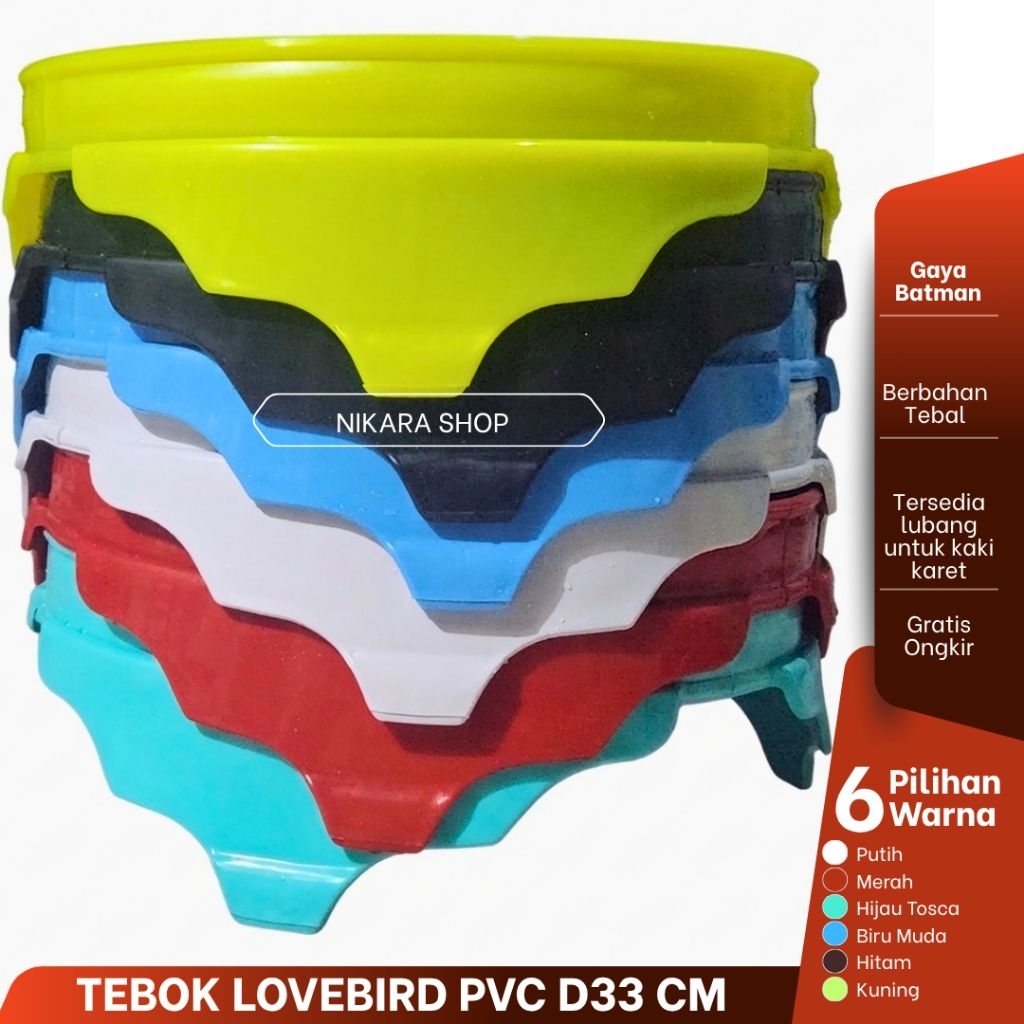 TEBOK PVC SANGKAR LOVEBIRD MODEL BATMAN