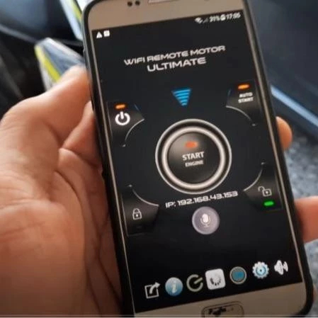 WIFI REMOTE MOTOR MOBIL ANDROID ALARM (KEYLESS MOTOR ANDROID) FEATURE TERLENGKAP