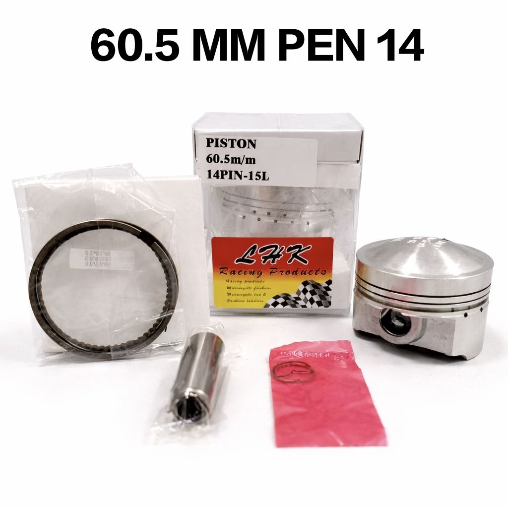 Piston LHK Seher Kit Set Pen 14 Pin 14 Ukuran 60.5 MM PEN 14