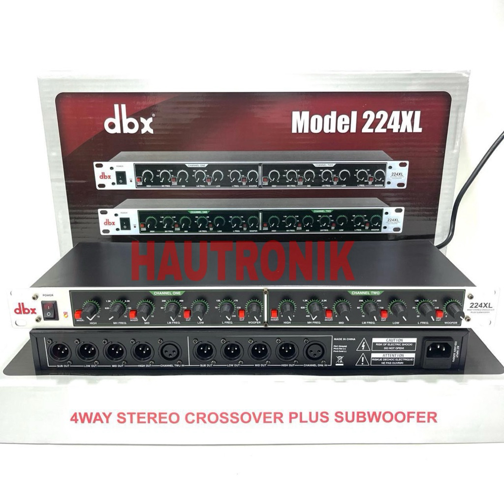 Crossover DBX 224XL + Subwoofer dbx 224xl 4way crossover plus subwoofer bagus murah ( Bisa COD )