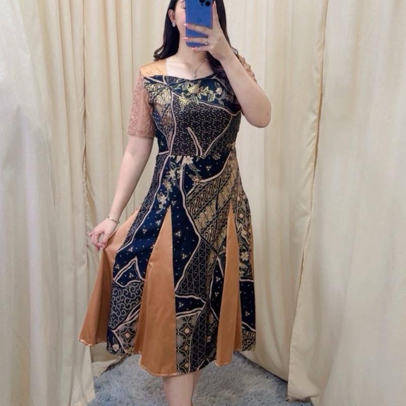 Fashion Baju Kondangan Pernikahan Ibuibu Gaun Brokat Natal 2026 Selutut Broklat Remaja Perempuan Ter