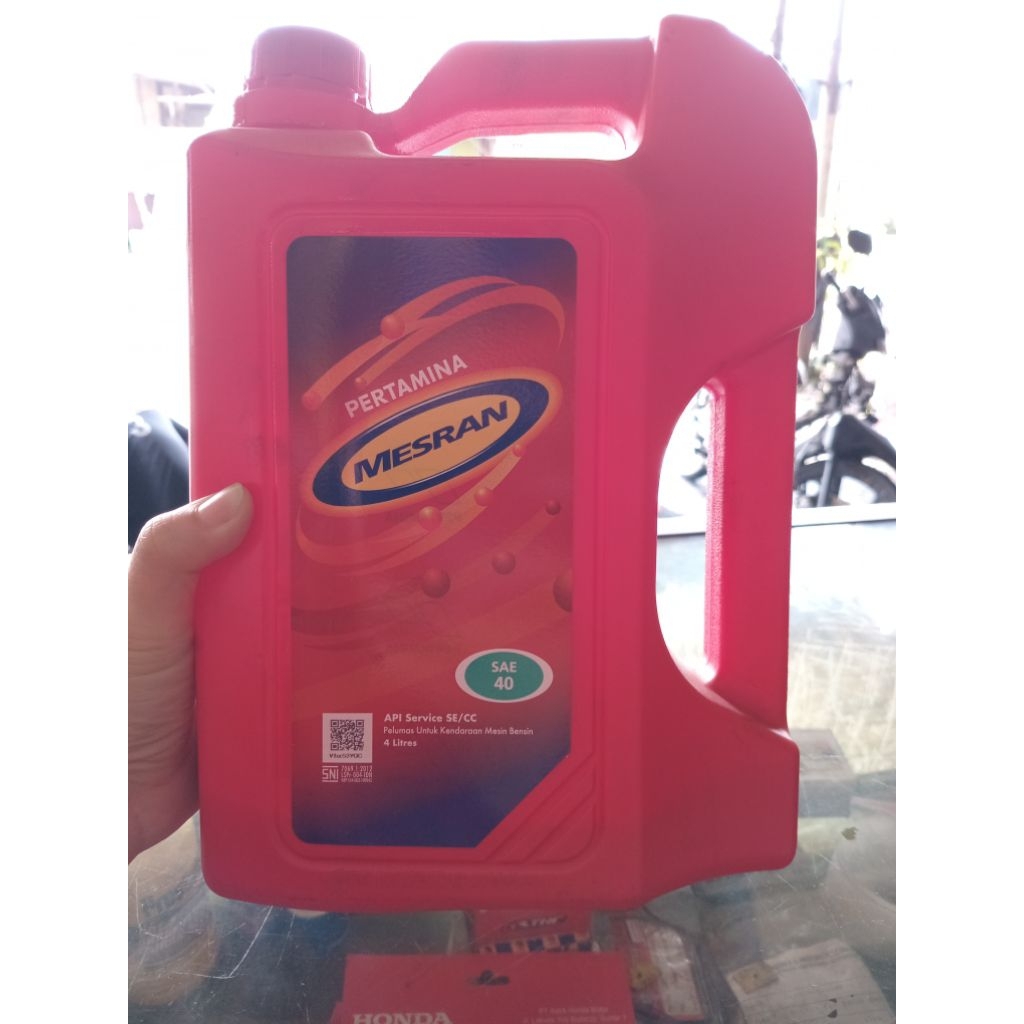 MESRAN SAE 40 GALON 4 LITER TERJAMIN ASLI 100 PERSEN