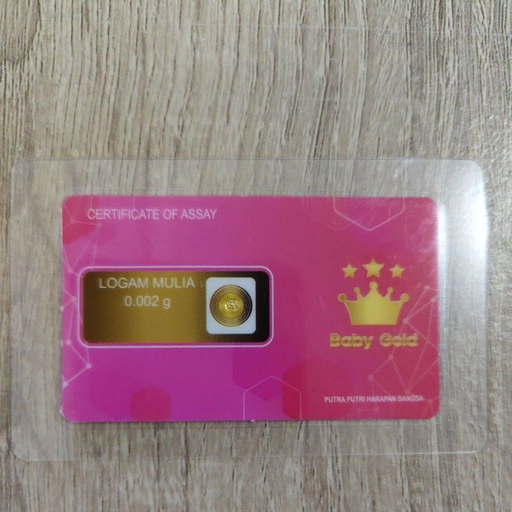 GOLD GIFT CARD 0.002gr