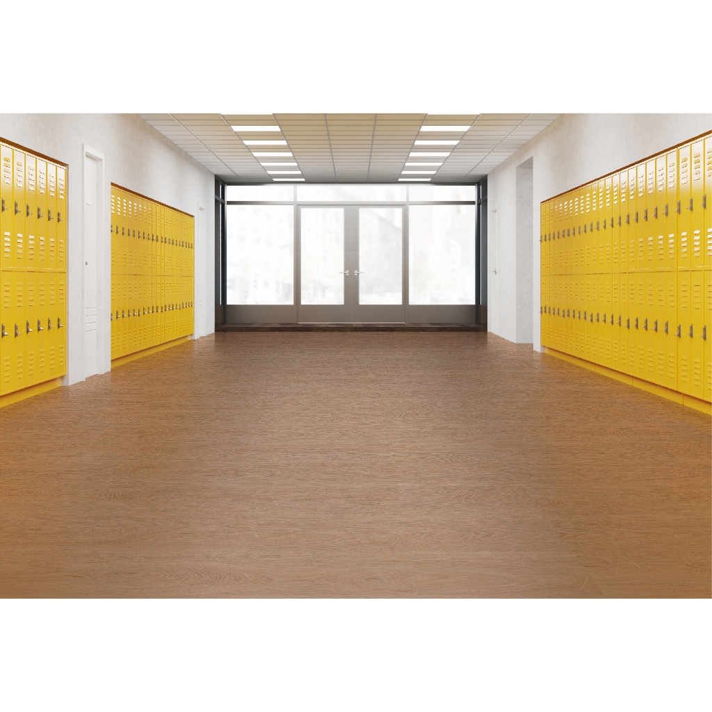 TACO Lantai Vinyl SPC 5mm 1boc (11pcs/box 2.29sqm). TV 5511Ontario Hickary SPC.