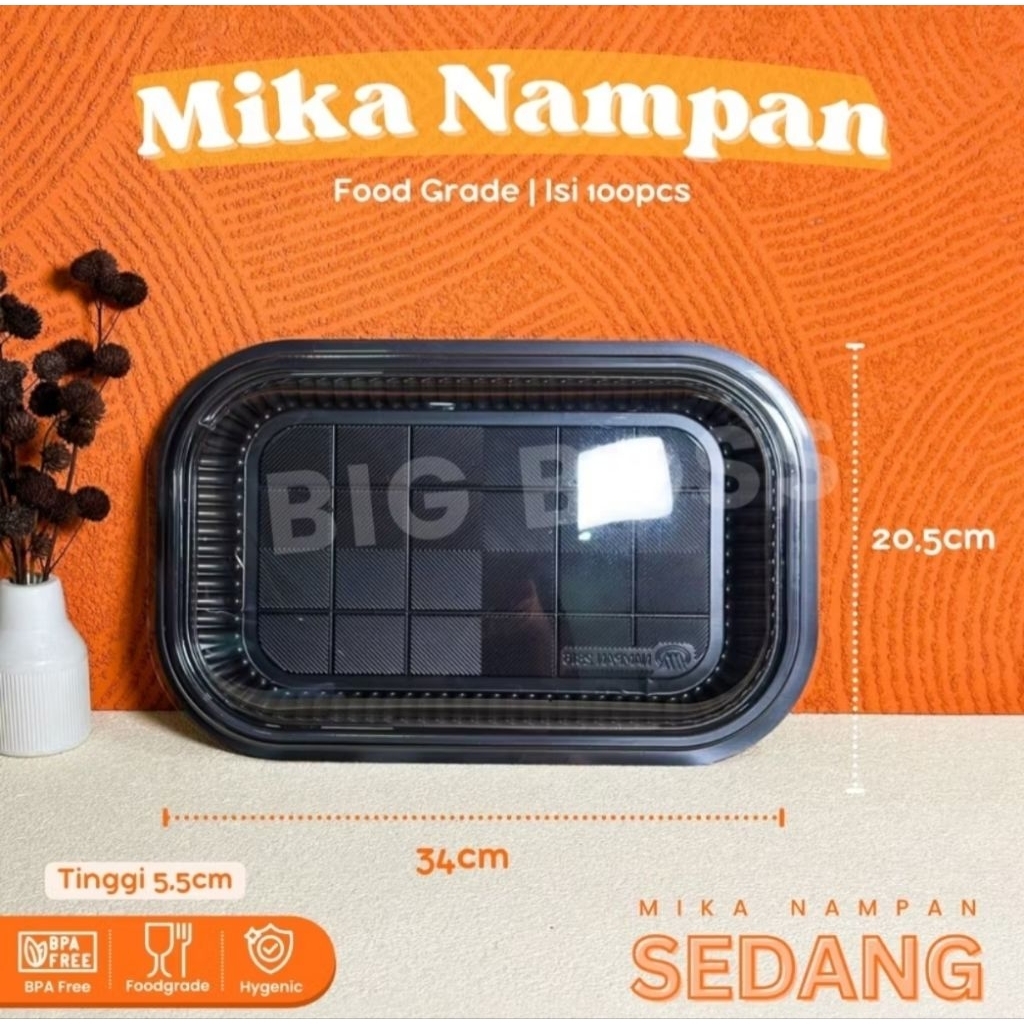 Mika Tray Nampan Plastik Hantaran Kue Snack / Nampan Mika Plastik harga per satuan