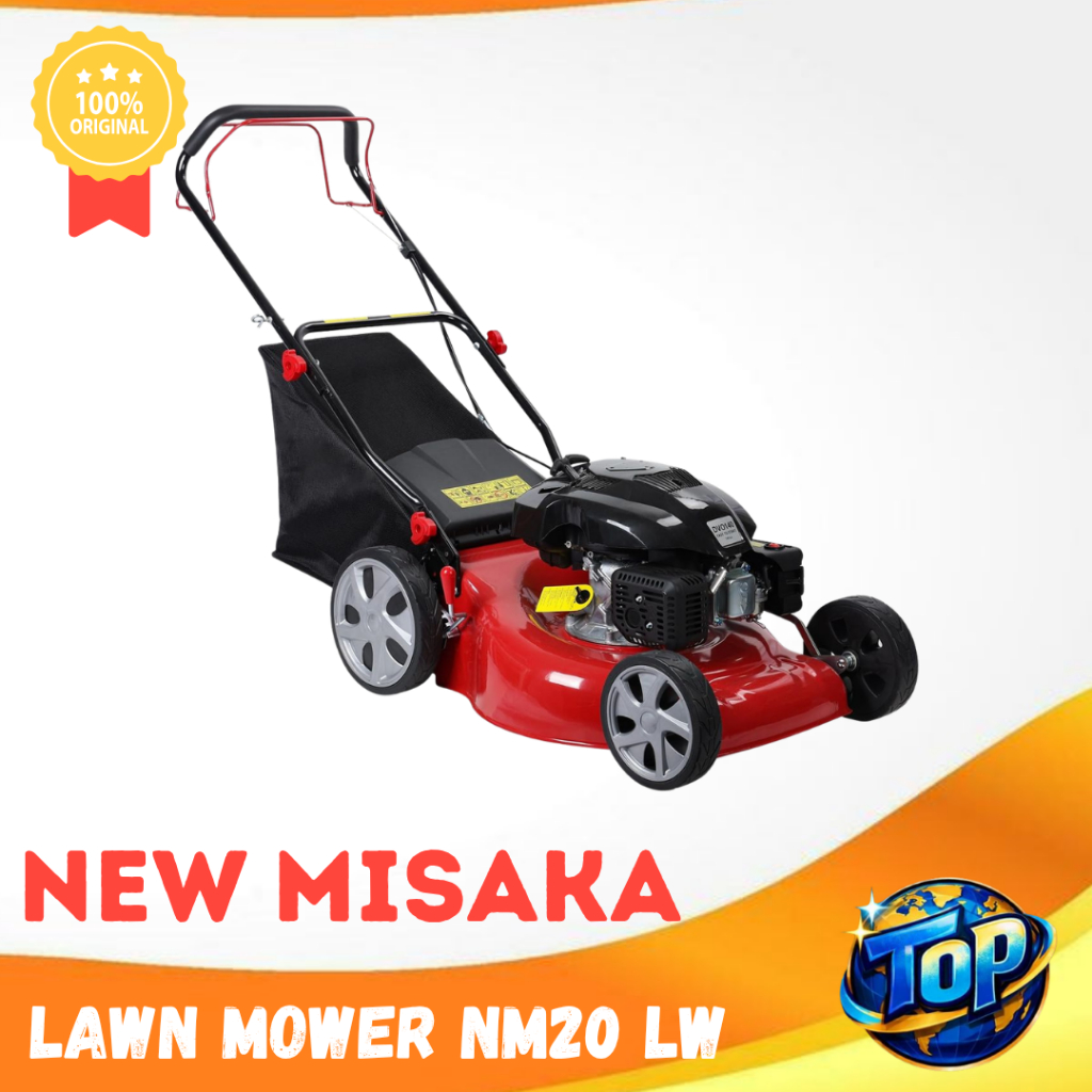 Mesin Potong Rumput Dorong Lawn Mower NM20 LW New MISAKA 20 Inch / Mesin Pemotong Rumput Bensin 4 Ta